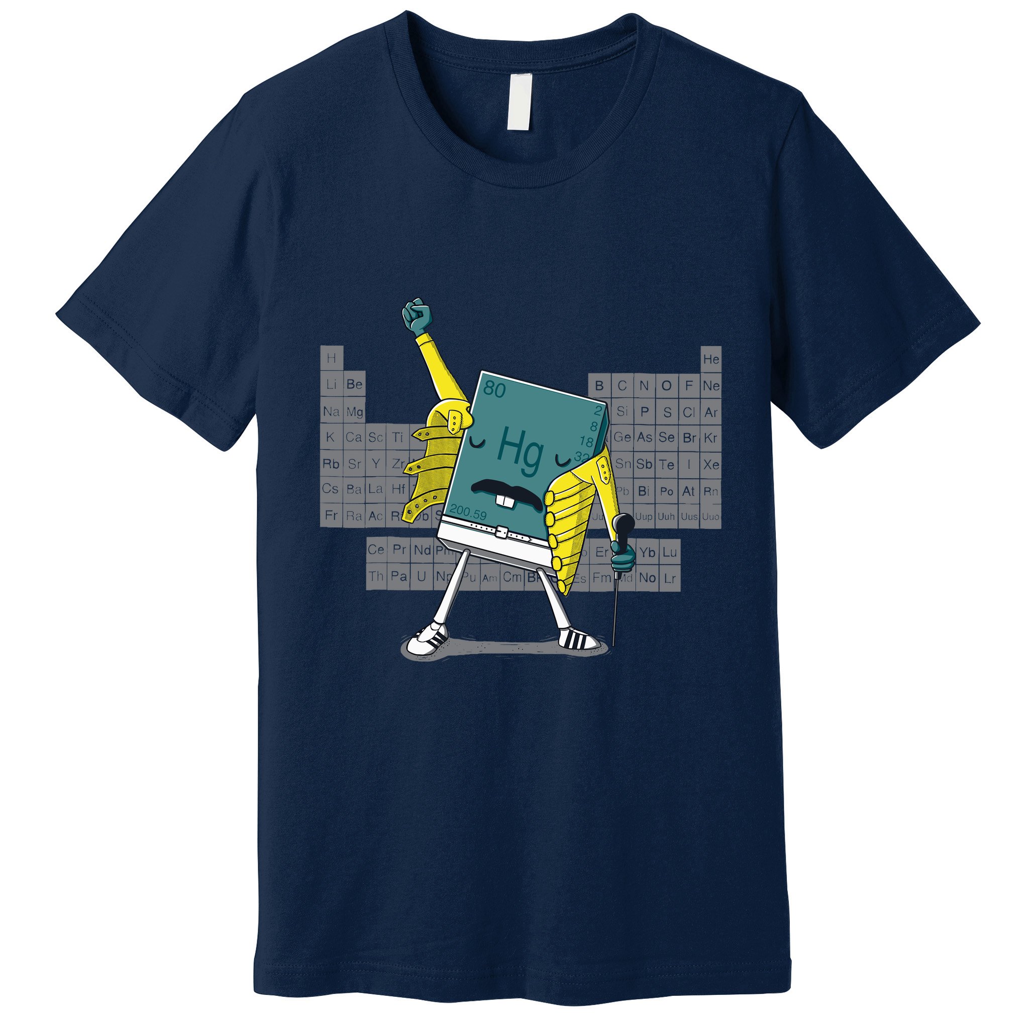 Science Chemistry Mercury Rock Meme Queen Lol Parody Freddie Premium T-Shirt