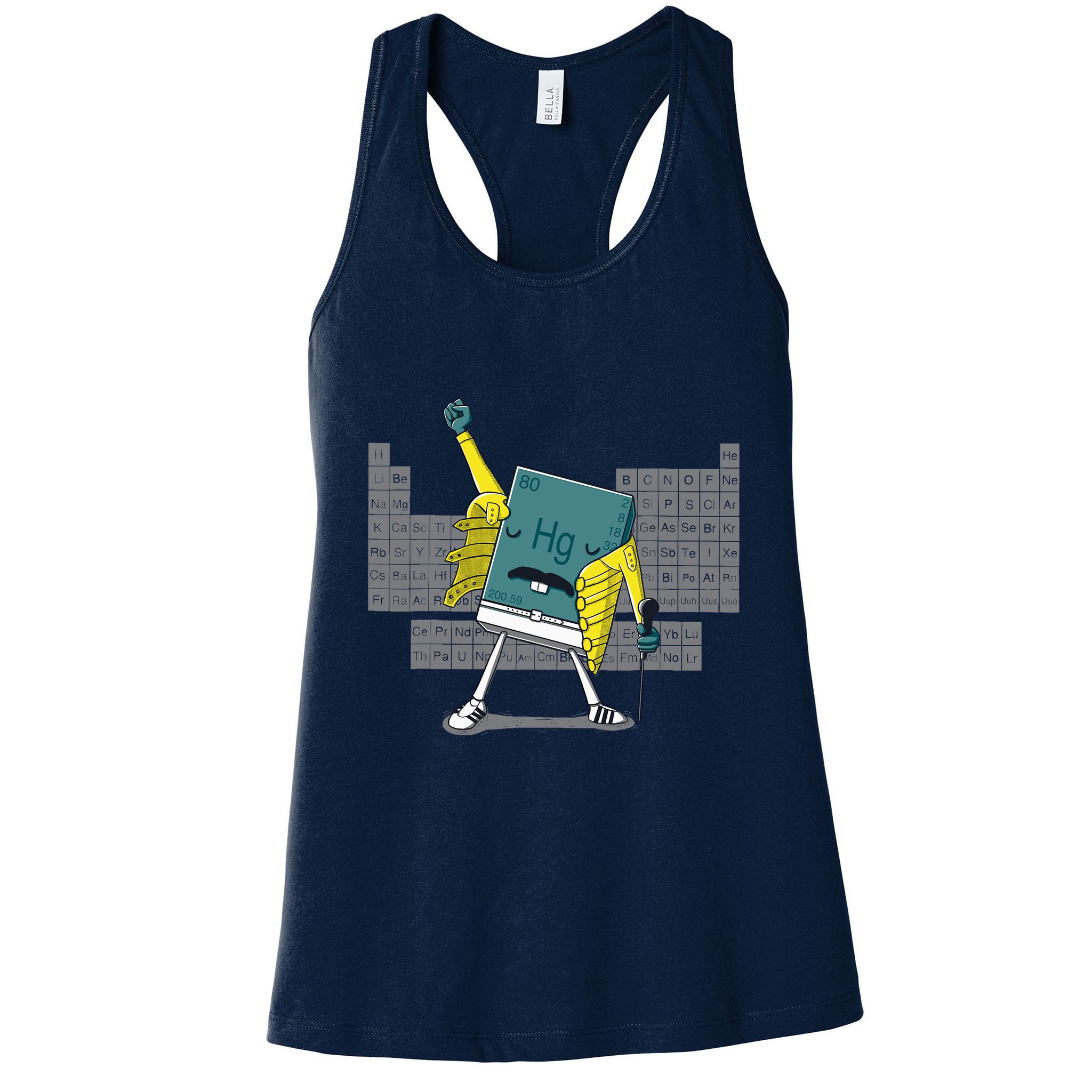 Science Chemistry Mercury Rock Meme Queen Lol Parody Freddie Womens Tank Top