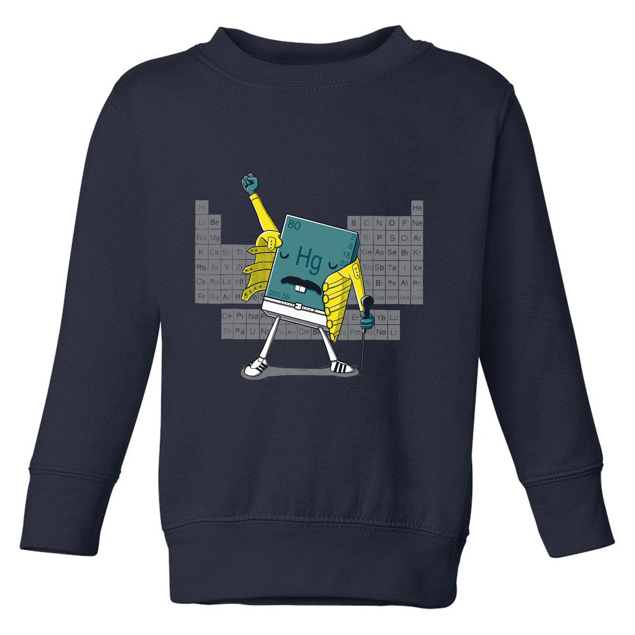 Science Chemistry Mercury Rock Meme Queen Lol Parody Freddie Toddler Sweatshirt
