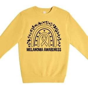 Skin Cancer Melanoma Awareness Melanoma Gift Premium Crewneck Sweatshirt