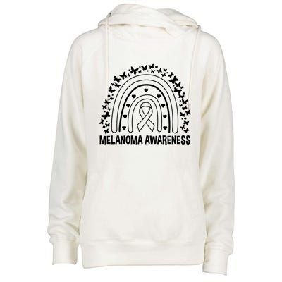 Skin Cancer Melanoma Awareness Melanoma Gift Womens Funnel Neck Pullover Hood