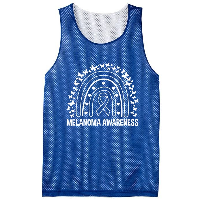 Skin Cancer Melanoma Awareness Melanoma Gift Mesh Reversible Basketball Jersey Tank