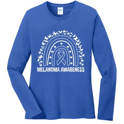 Skin Cancer Melanoma Awareness Melanoma Gift Ladies Long Sleeve Shirt