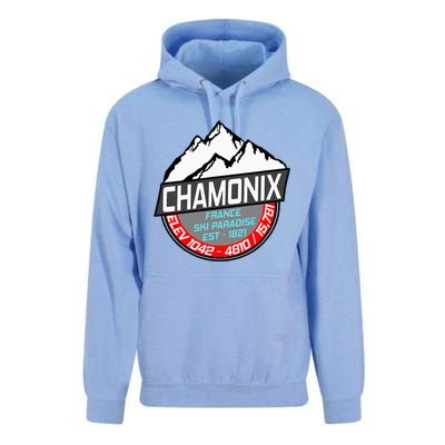 Ski Chamonix Mont Blanc France Skiing Paradise Unisex Surf Hoodie