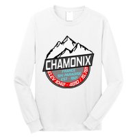 Ski Chamonix Mont Blanc France Skiing Paradise Long Sleeve Shirt