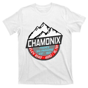 Ski Chamonix Mont Blanc France Skiing Paradise T-Shirt