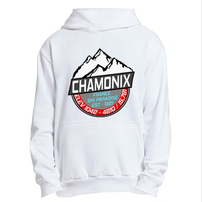 Ski Chamonix Mont Blanc France Skiing Paradise Urban Pullover Hoodie