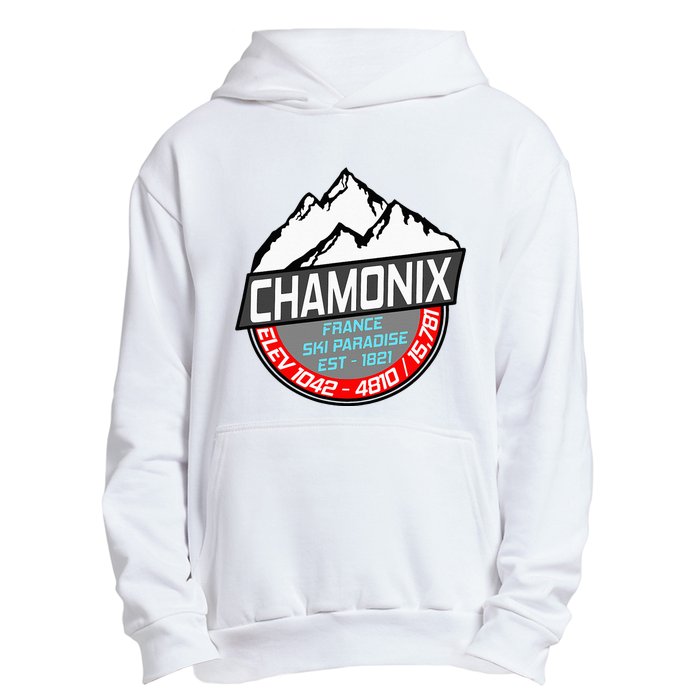 Ski Chamonix Mont Blanc France Skiing Paradise Urban Pullover Hoodie