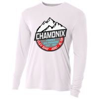 Ski Chamonix Mont Blanc France Skiing Paradise Cooling Performance Long Sleeve Crew