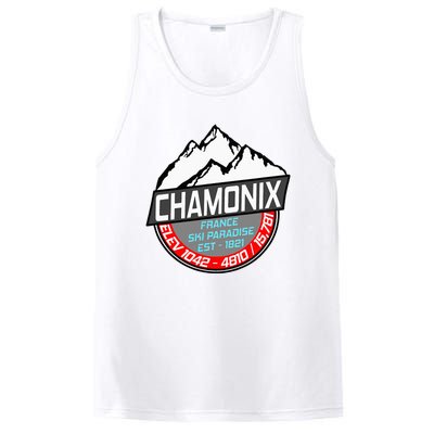 Ski Chamonix Mont Blanc France Skiing Paradise PosiCharge Competitor Tank