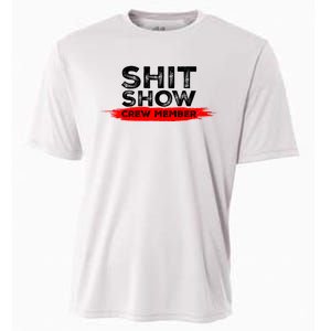 Show Crew Member Funny Text Red Black Cooling Performance Crew T-Shirt