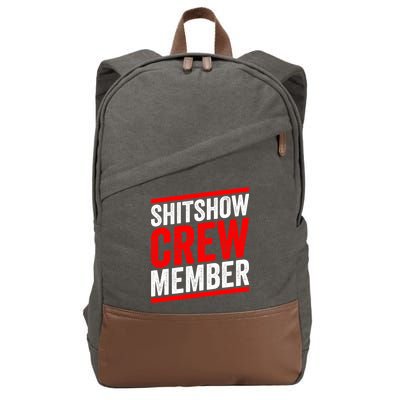 Shitshow Crew Member Expert Shitshow Coordinator Supervisors Cotton Canvas Backpack