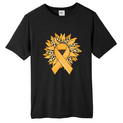 Sarcoma Cancer Meaningful Gift Sunflower Sarcoma Cancer Awareness Gift Tall Fusion ChromaSoft Performance T-Shirt