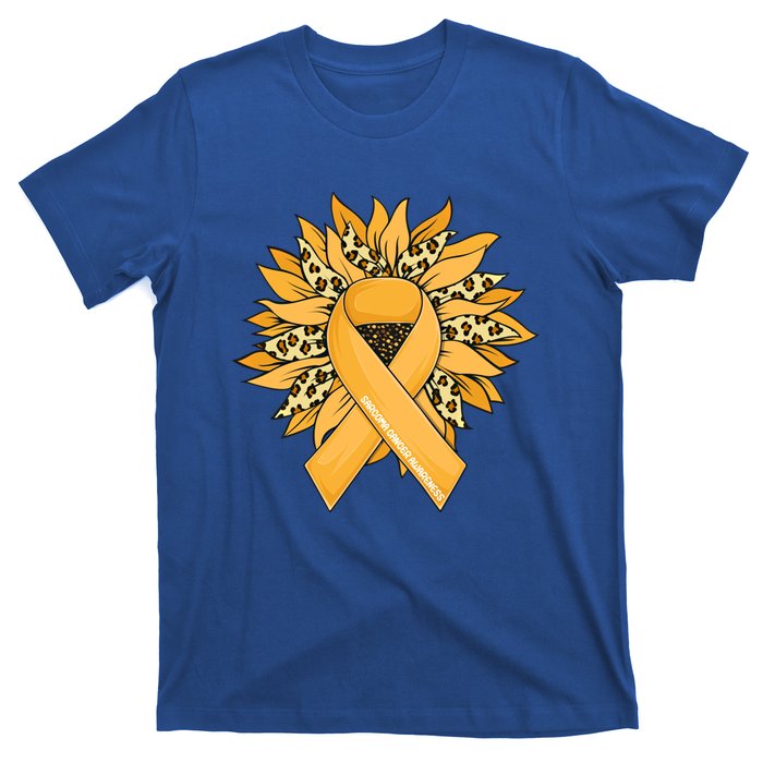 Sarcoma Cancer Meaningful Gift Sunflower Sarcoma Cancer Awareness Gift T-Shirt