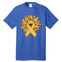 Sarcoma Cancer Meaningful Gift Sunflower Sarcoma Cancer Awareness Gift Tall T-Shirt