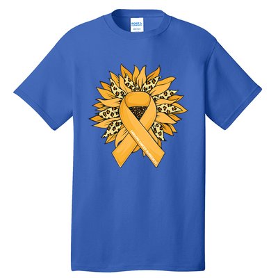 Sarcoma Cancer Meaningful Gift Sunflower Sarcoma Cancer Awareness Gift Tall T-Shirt