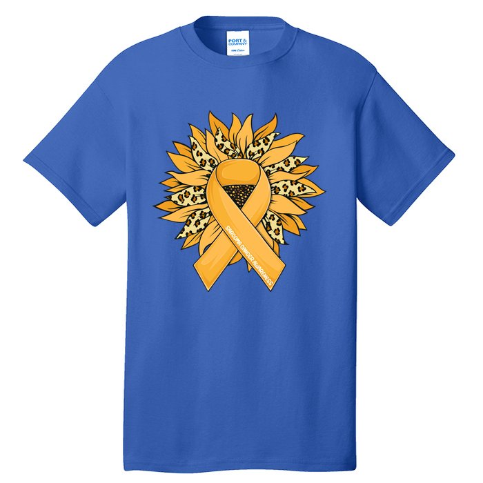 Sarcoma Cancer Meaningful Gift Sunflower Sarcoma Cancer Awareness Gift Tall T-Shirt