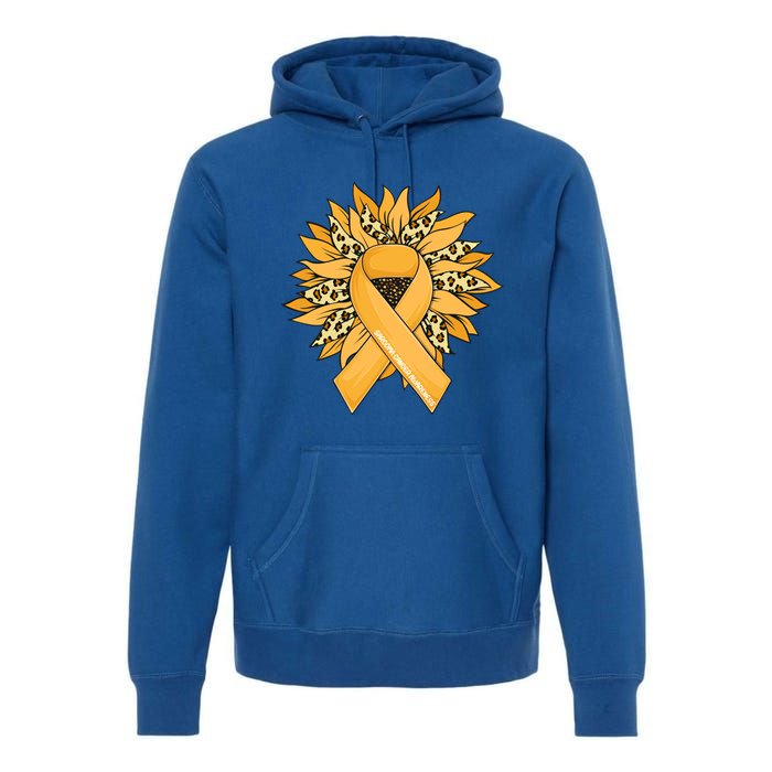 Sarcoma Cancer Meaningful Gift Sunflower Sarcoma Cancer Awareness Gift Premium Hoodie