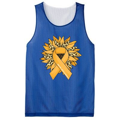 Sarcoma Cancer Meaningful Gift Sunflower Sarcoma Cancer Awareness Gift Mesh Reversible Basketball Jersey Tank