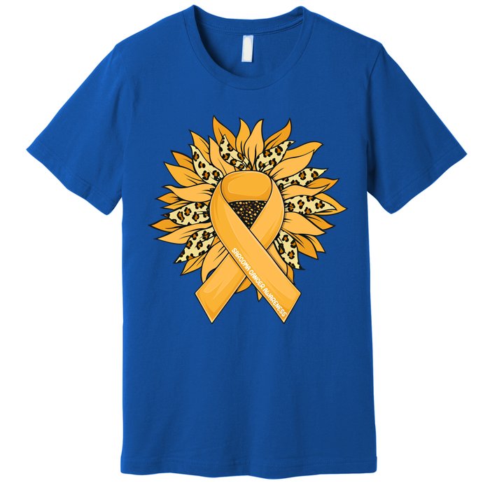 Sarcoma Cancer Meaningful Gift Sunflower Sarcoma Cancer Awareness Gift Premium T-Shirt