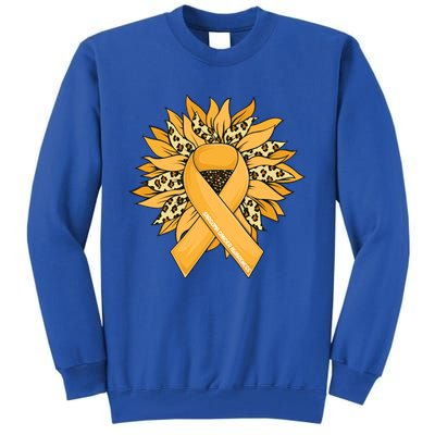 Sarcoma Cancer Meaningful Gift Sunflower Sarcoma Cancer Awareness Gift Tall Sweatshirt