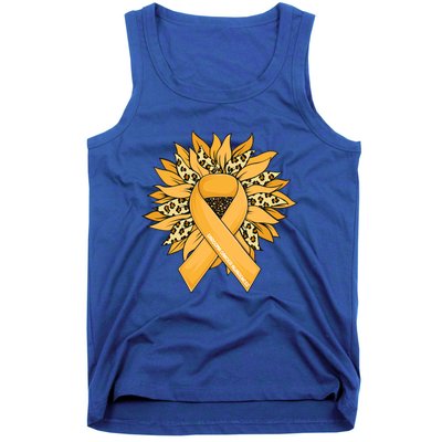 Sarcoma Cancer Meaningful Gift Sunflower Sarcoma Cancer Awareness Gift Tank Top