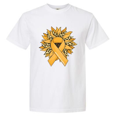 Sarcoma Cancer Meaningful Gift Sunflower Sarcoma Cancer Awareness Gift Garment-Dyed Heavyweight T-Shirt