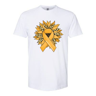 Sarcoma Cancer Meaningful Gift Sunflower Sarcoma Cancer Awareness Gift Softstyle CVC T-Shirt