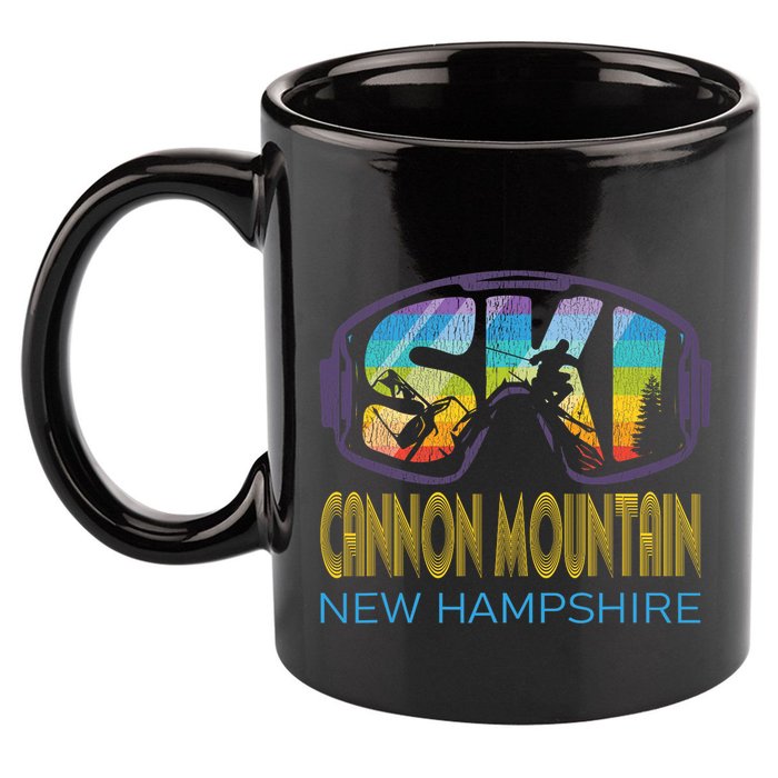 Ski Cannon Mountain New Hampshire Skiing Vacation 11oz C Handle Ceramic Mug