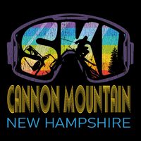 Ski Cannon Mountain New Hampshire Skiing Vacation Drawstring Bag
