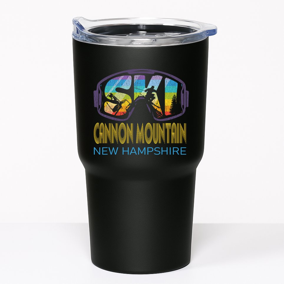Ski Cannon Mountain New Hampshire Skiing Vacation Tumbler