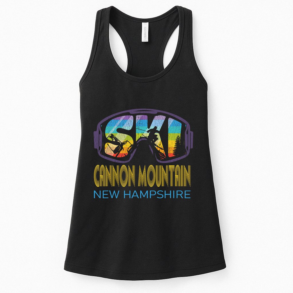 Ski Cannon Mountain New Hampshire Skiing Vacation Womens Tank Top