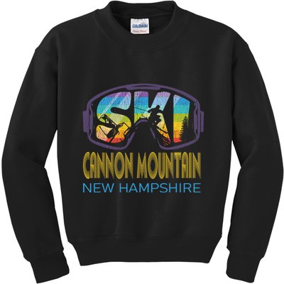 Ski Cannon Mountain New Hampshire Skiing Vacation Kids Sweatshirt