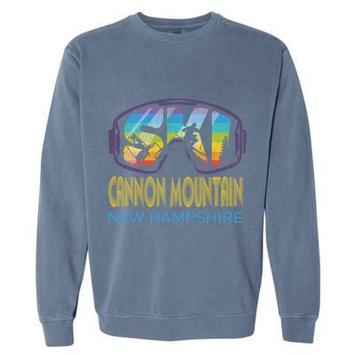 Ski Cannon Mountain New Hampshire Skiing Vacation Garment-Dyed Sweatshirt
