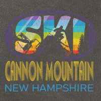 Ski Cannon Mountain New Hampshire Skiing Vacation Cotton Canvas Backpack