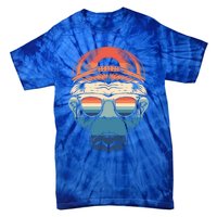 Simple Colorful Monkey With Glasses Funny Meme Cool Gift Tie-Dye T-Shirt