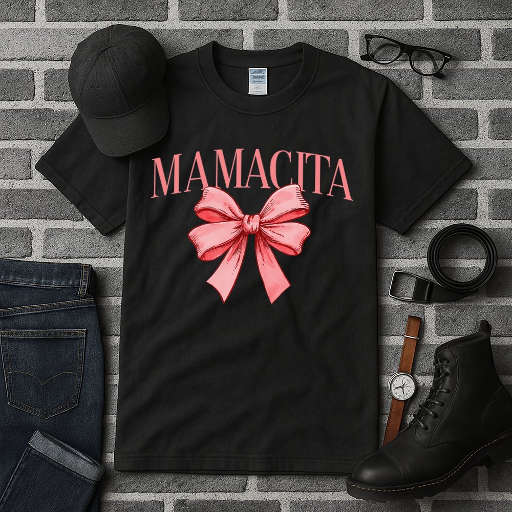 Spanish Compliment Mamacita Latino Hot Women Coquette Bow Tall T-Shirt