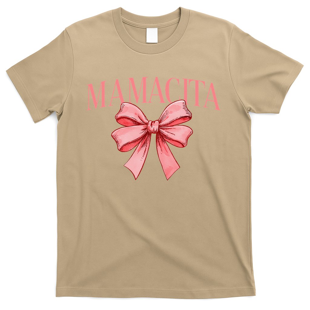 Spanish Compliment Mamacita Latino Hot Women Coquette Bow T-Shirt