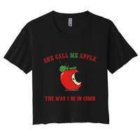 She Call Me Apple The Way I Be In Cider Crop Top