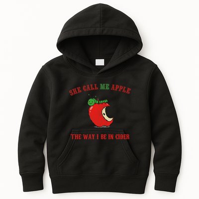 She Call Me Apple The Way I Be In Cider Kids Hoodie