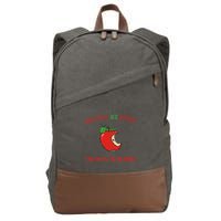 She Call Me Apple The Way I Be In Cider Cotton Canvas Backpack