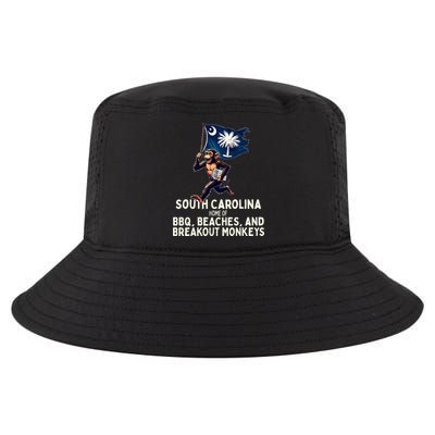South Carolina Monkey Escape Funny Runaway Money Sc Cool Comfort Performance Bucket Hat
