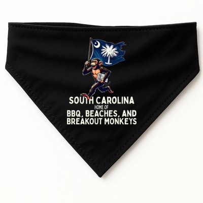 South Carolina Monkey Escape Funny Runaway Money Sc USA-Made Doggie Bandana
