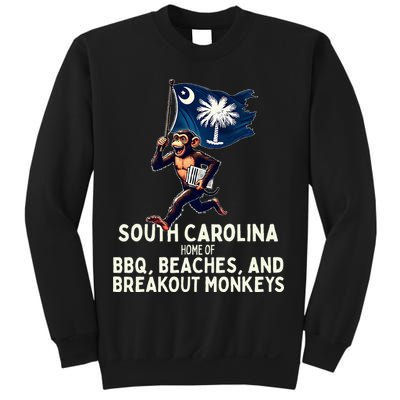South Carolina Monkey Escape Funny Runaway Money Sc Sweatshirt