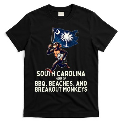 South Carolina Monkey Escape Funny Runaway Money Sc T-Shirt