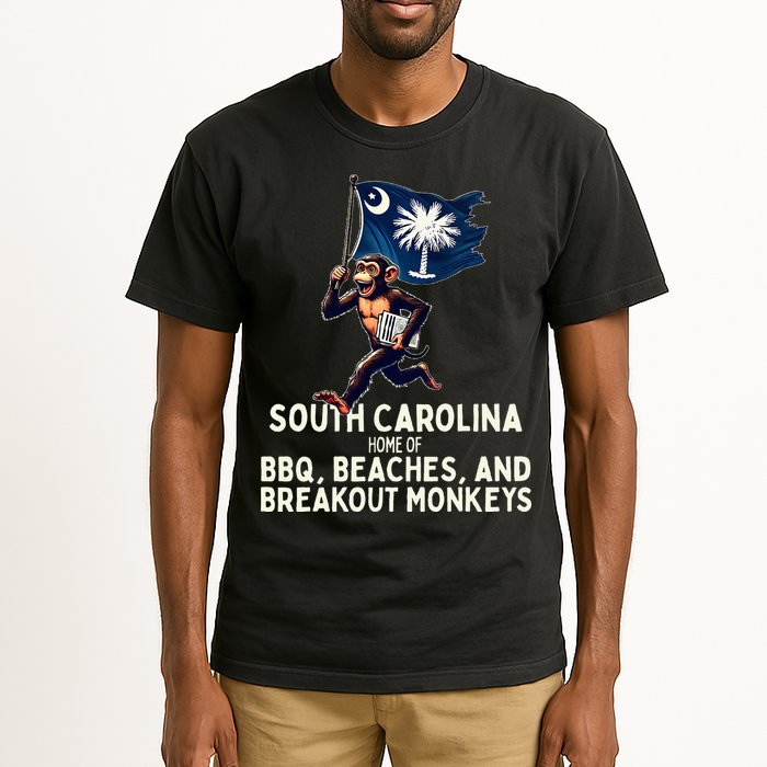South Carolina Monkey Escape Funny Runaway Money Sc Tall T-Shirt