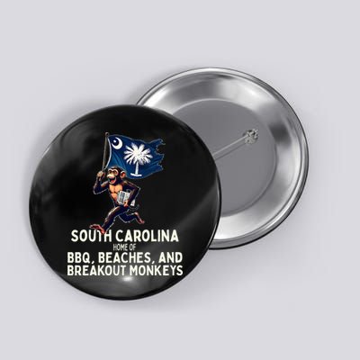South Carolina Monkey Escape Funny Runaway Money Sc Button