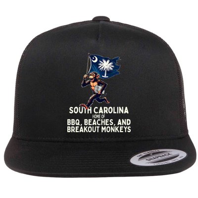 South Carolina Monkey Escape Funny Runaway Money Sc Flatbill Hat
