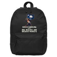 South Carolina Monkey Escape Funny Runaway Money Sc 16 in Basic Backpack
