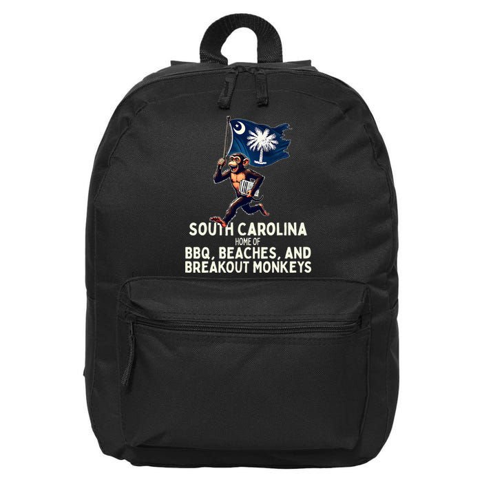 South Carolina Monkey Escape Funny Runaway Money Sc 16 in Basic Backpack
